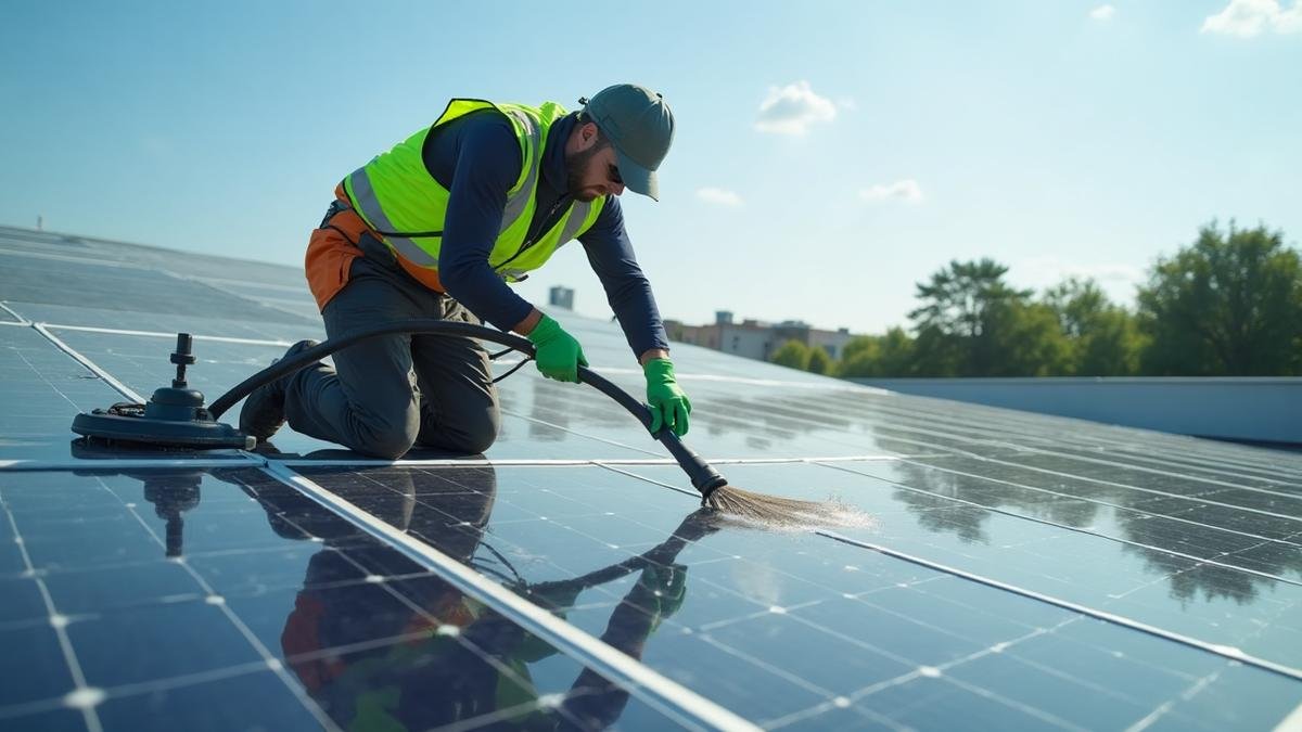 Solar panel cleaning London