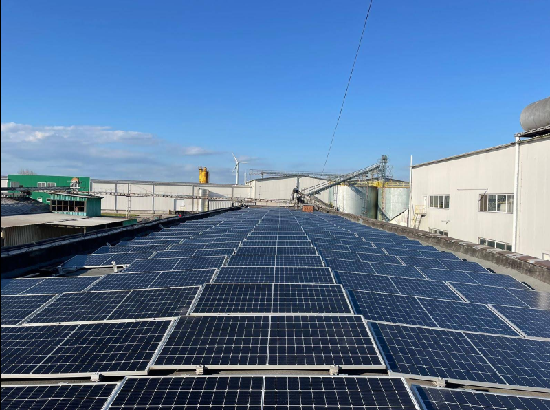 Spotless solar panels after professional cleaning